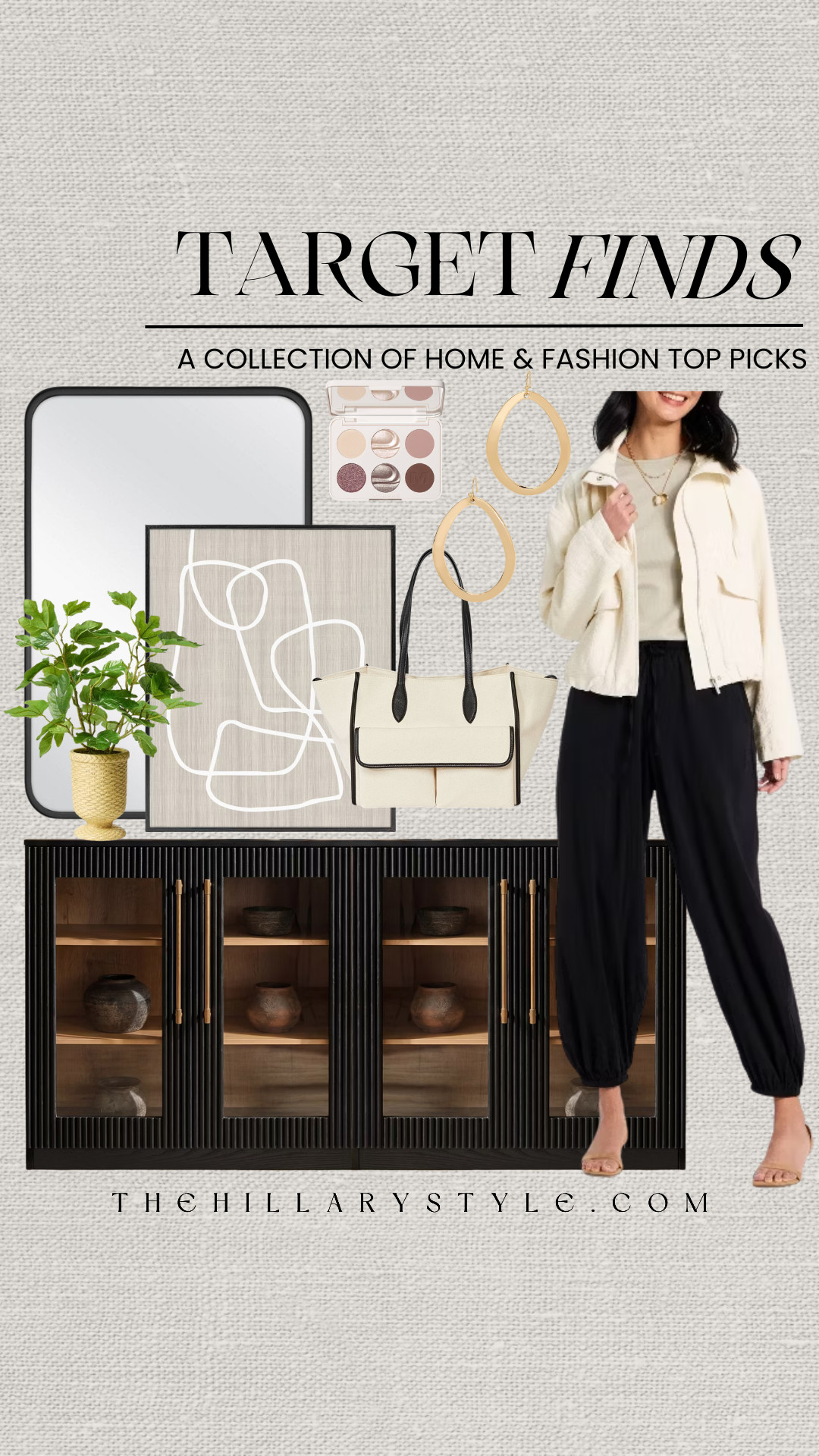 Target Spring Refresh: Neutral Home & Style Picks
The new season is calling for a major refresh, and Target is delivering all the chic, understated vibes. I’m currently obsessed with this modern cropped gauze jacket—it’s the ultimate lightweight layer for those transitional days. To keep the look cohesive, I’ve paired these elevated basics with moody organic home finds, like this stunning fluted black cabinet. Whether you're updating your spring capsule wardrobe or adding texture to your living space, these affordable finds bring that high-end, quiet luxury aesthetic to every corner of your life. 

 #TheHillaryStyle #TargetFinds #TargetStyle #SpringRefresh #NeutralAesthetic #ModernOrganic #QuietLuxury #ElevatedBasics #SpringCapsule #HomeDecorIdeas #ModernMinimalist #LTKhome #PinterestHome 

#LTKootd #LTKSeasonal #LTKHome