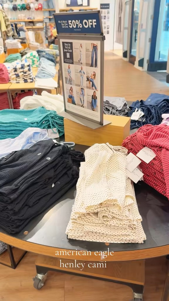 the best summer basic that NEVER goes out of style 🌞🤍 
American Eagle “AE Henley Cami” comes in so many cute patterns and solids :) perfect for summer, layering, casual, etc!

@American Eagle Outfitters #ae #americaneagle #americaneagleoutfitters #henleytanktop #cami #basictank

#LTKootd #LTKU #LTKSaleAlert