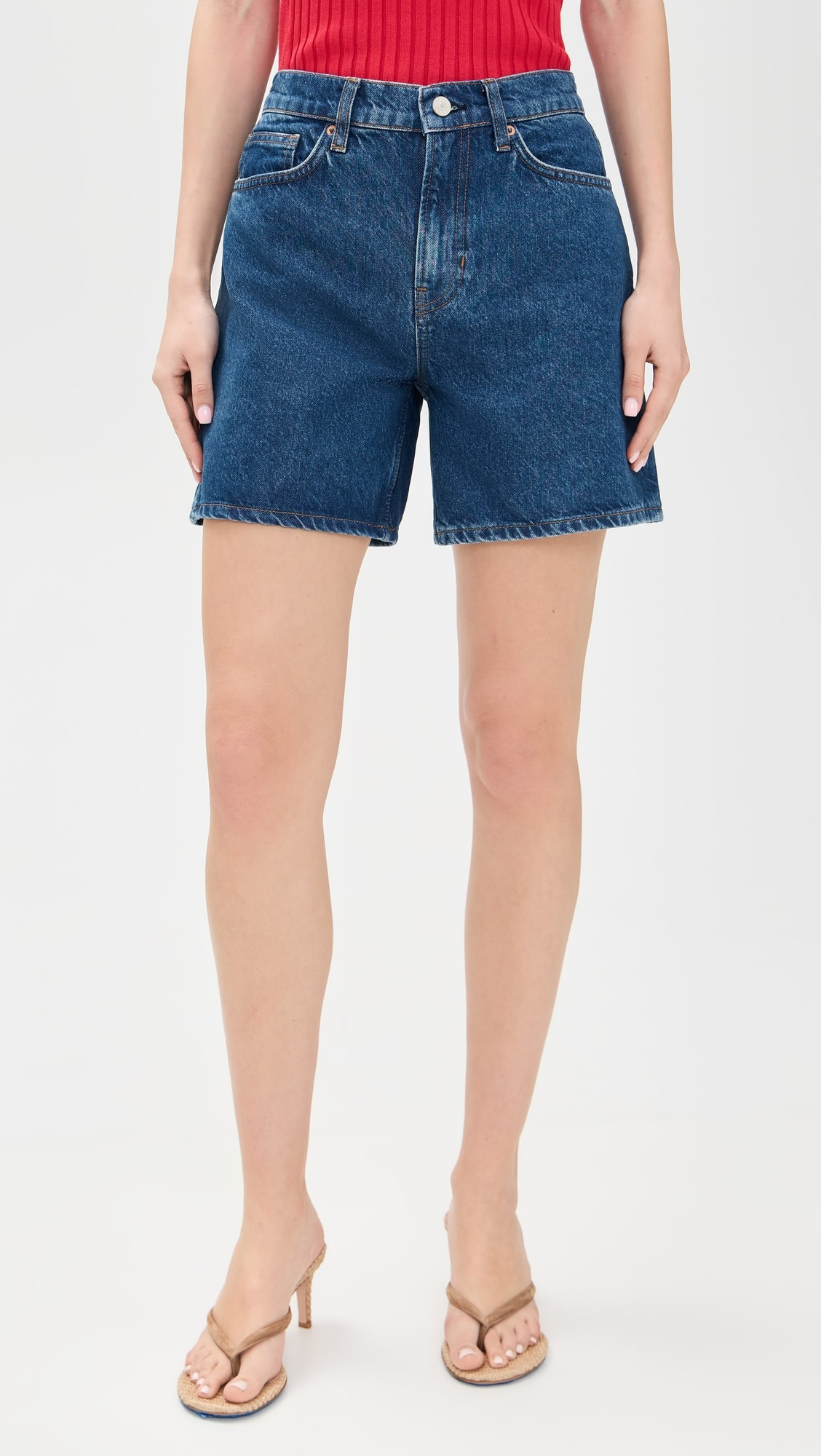 Reformation Raye Mid Rise Relaxed Jean Shorts 6" | Shopbop | Shopbop