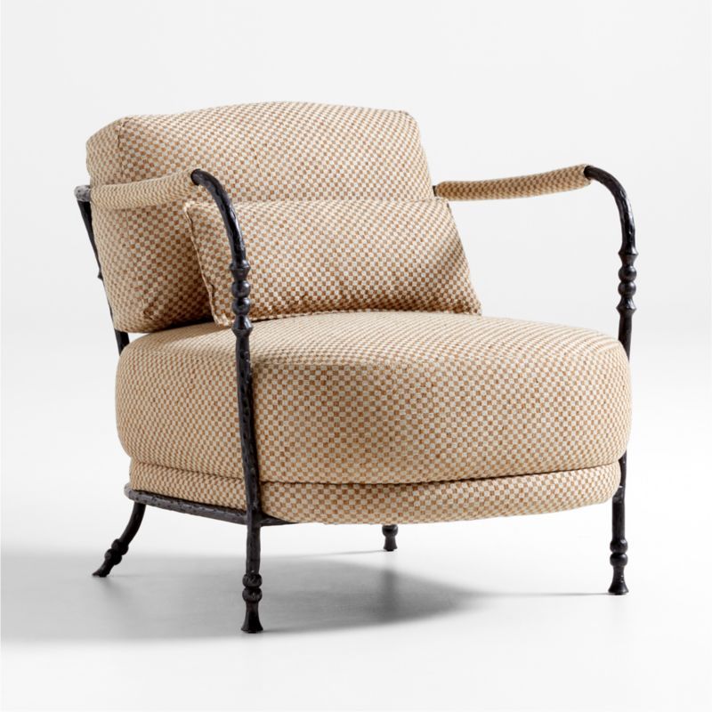 Muirfield Sculptural Metal Accent Chair by Jake Arnold + Reviews | Crate & Barrel | Crate & Barrel