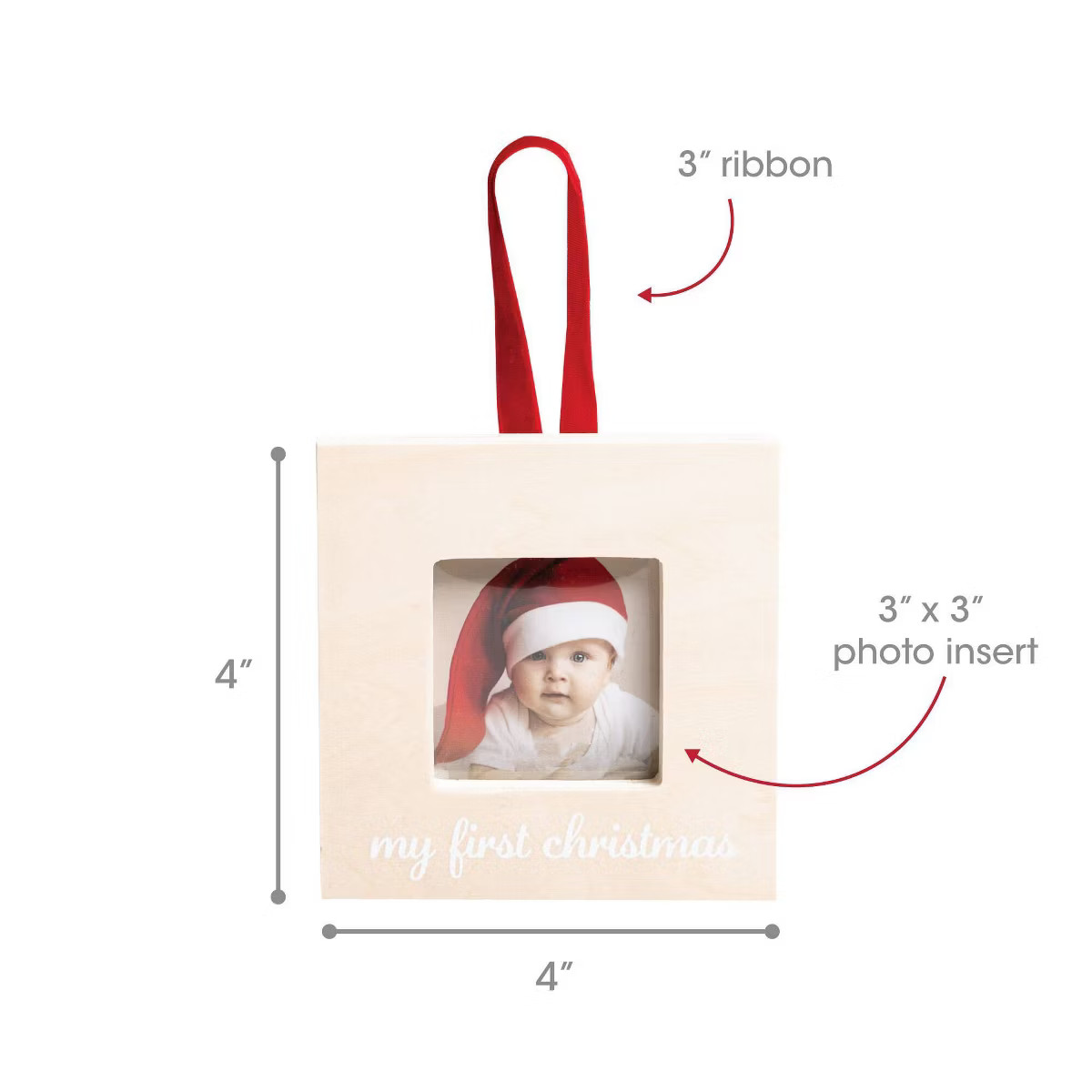 Pearhead My Christmas Wooden Ornament | Target