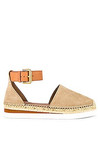 Click for more info about See By Chloe Glyn Espadrille in Beige & Natural Calf from Revolve.com