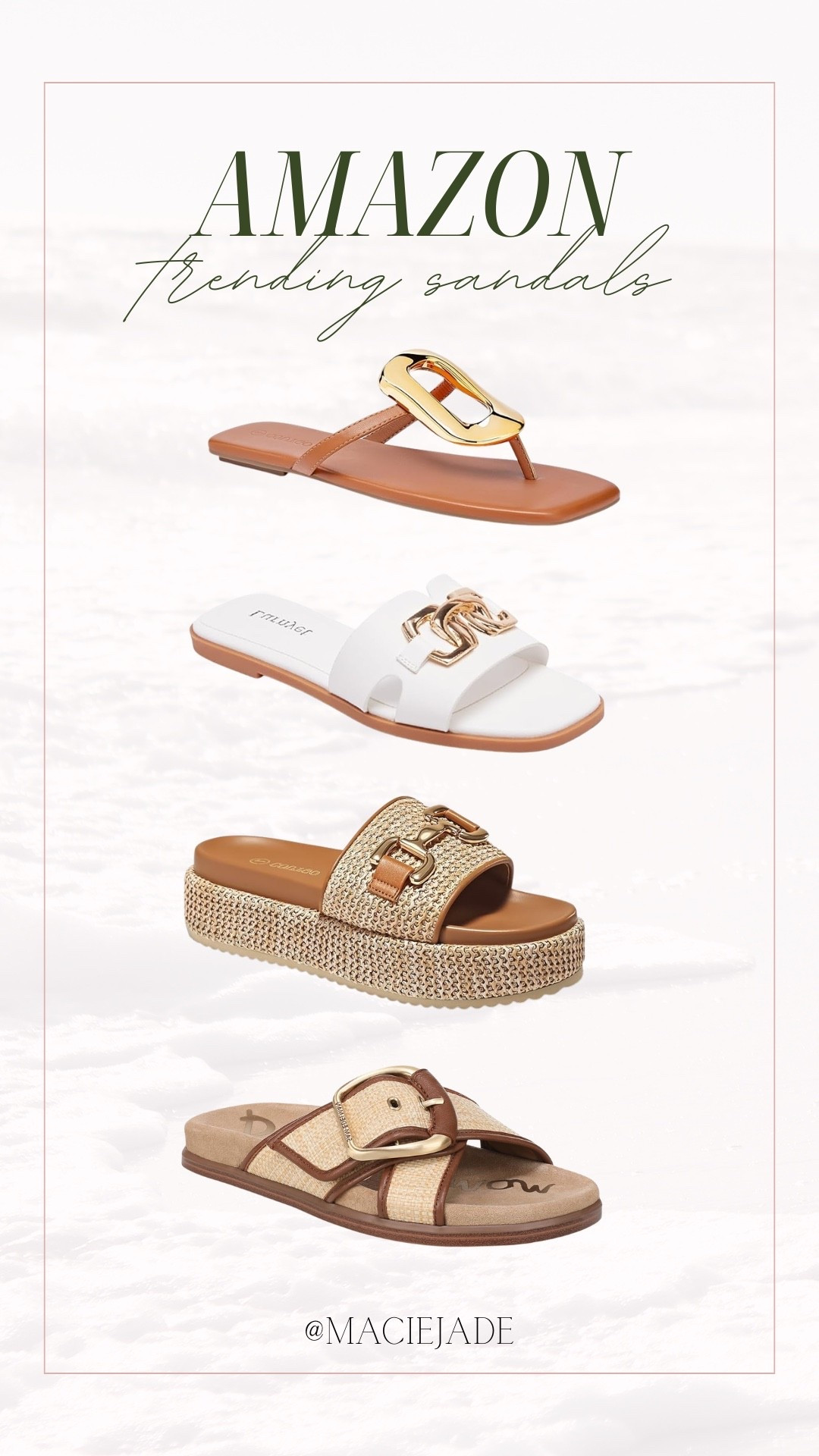 Trending sandals from Amazon! ☀️ love these styles for vacation vibes or all season long 😍 

Amazon finds, Amazon find, Amazon sandals, summer sandals, spring sandals, affordable sandals, vacation style, trending now

#LTKSeasonal