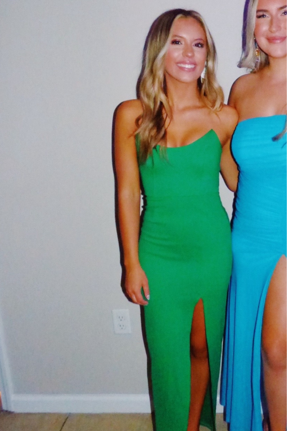 Green formal dress