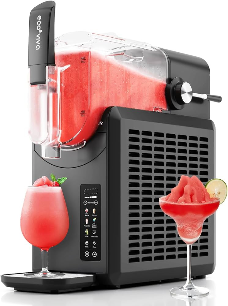 Ecoviva Slushie Machine 88 oz Color-Screen Slushy Machine, Professional Frozen Drink Maker, Flash... | Amazon (US)