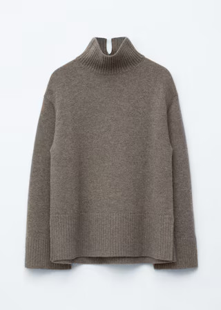 Clothing/Knitwear/Sweaters/Oversized Turtleneck Wool Jumper£ 97Dark Mole+7chevron-downXSSMLSIZEF... | & Other Stories UK