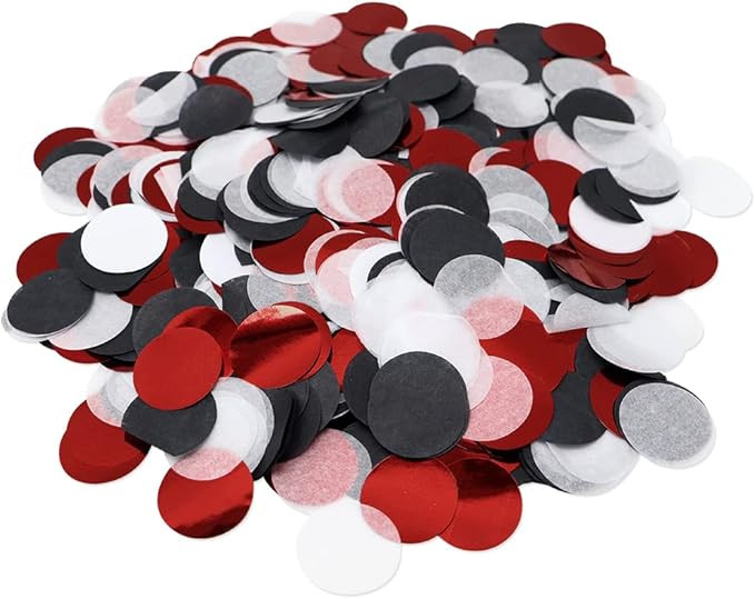 VCOSTORE 1 Inch Tissue Paper Confetti Circles,1.76oz Round Paper Table Confetti Circle Dots, Suit... | Amazon (US)