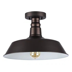 Bouvet 1-Light Semi Flush Mount | Wayfair North America