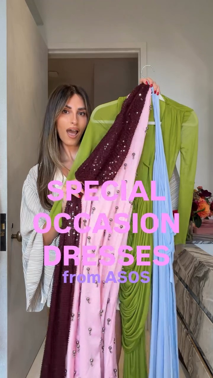 Wedding guest dress haul you won’t believe @asos !! #weddingguestdresses #dresshaul #asospartner #weddingguestgowns #blacktiegowns 

 