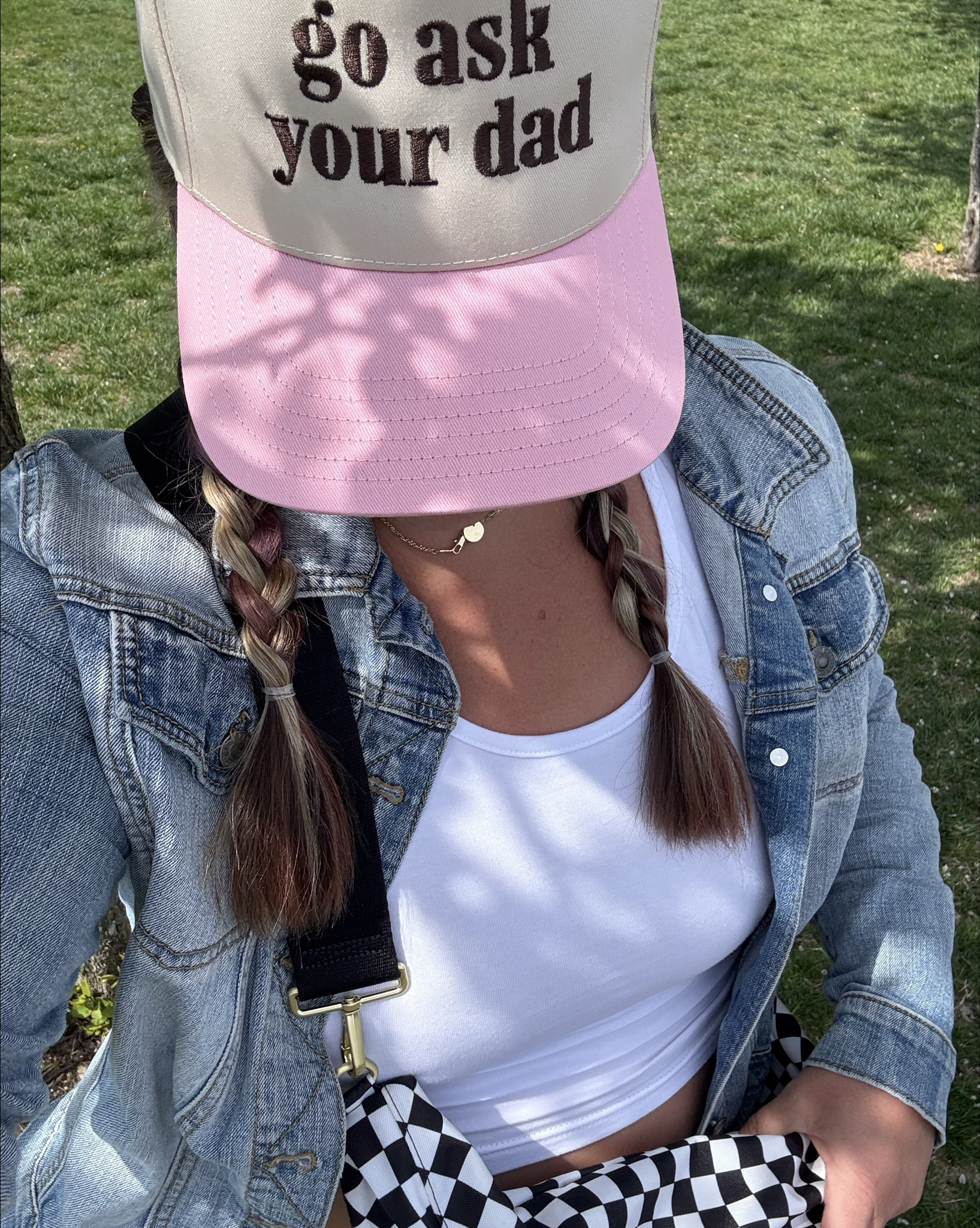 ✨ curvy girl OOTD ✨

these hats from The Mad Hat Company are 👌🏽👌🏽👌🏽

paired with my matching pink crossover athletic shorts & a vintage target jean jacket over my crop top, I was playground ready on this gorgeous spring day!

#LTKSeasonal #LTKMidsize #LTKPlusSize