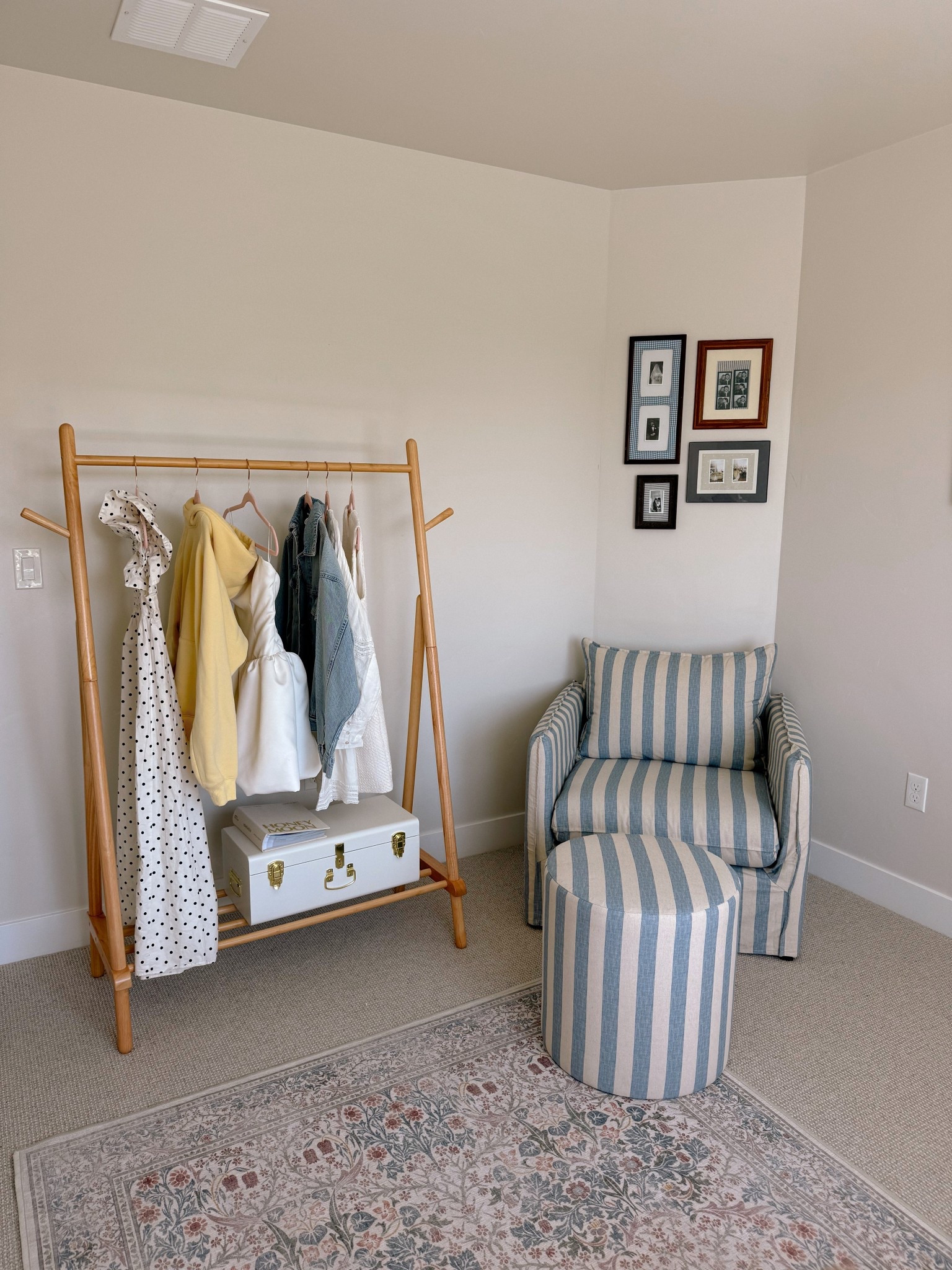 The cutest stripe chair and ottoman from target!!! 

#LTKHome #LTKSeasonal #LTKStyleTip