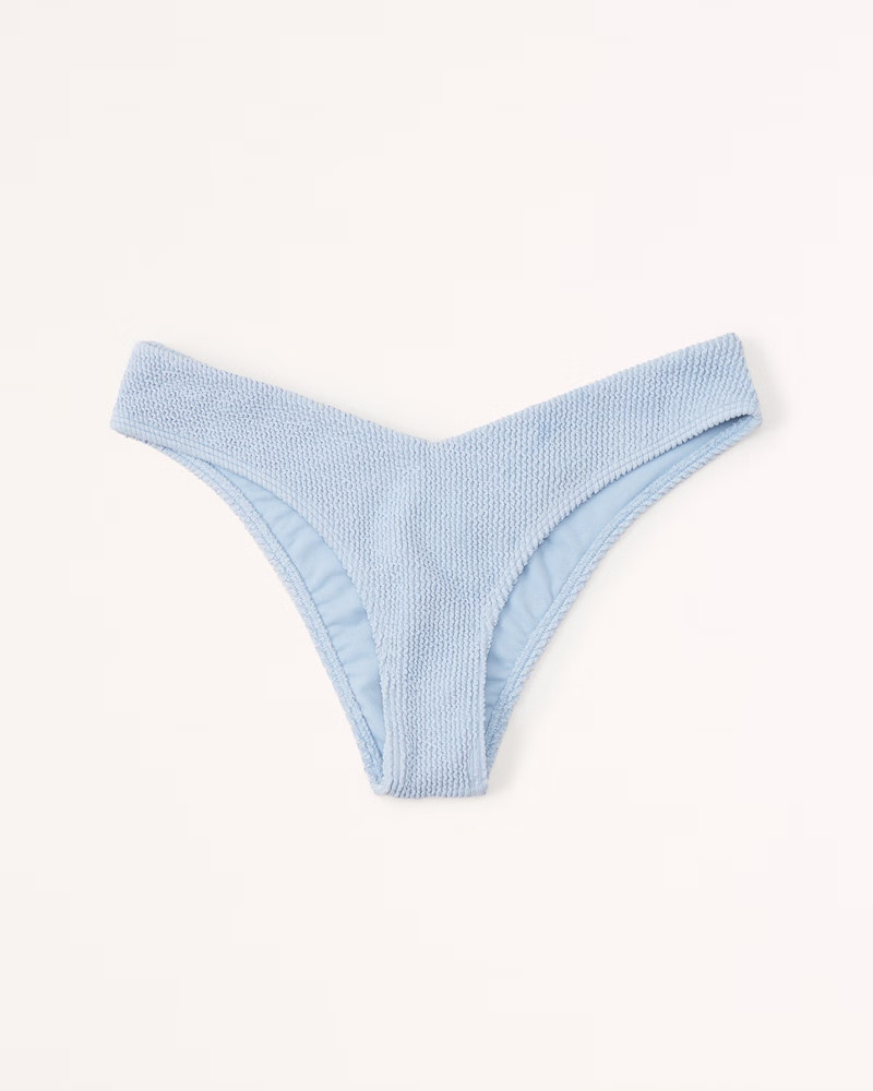Women's Scrunch Tall-Side High-Leg Cheeky Bottoms | Women's Swimwear | Abercrombie.com | Abercrombie & Fitch (US)