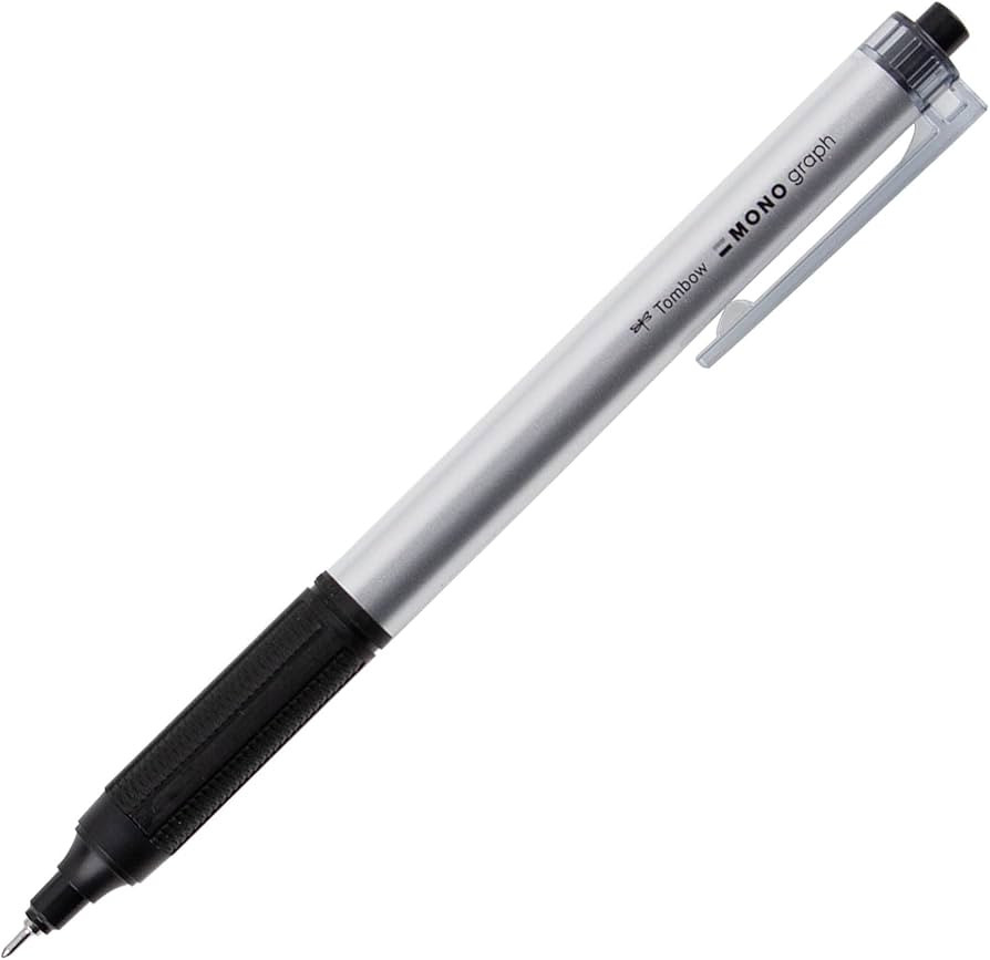 Tombow 55593 MONO Graph Lite Ballpoint Pen, Silver, 1-Pack | Amazon (US)