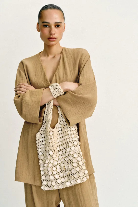 BEADED SHOULDER BAG | Zara US