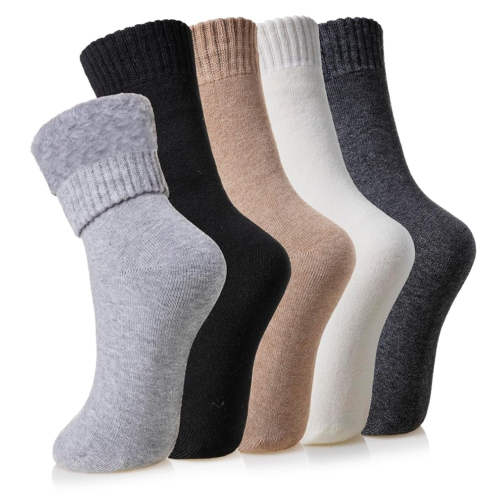Velice Winter Warm Thermal Socks for Women Extra Thick Insulated Heated Crew Boot Socks for Cold ... | Amazon (US)