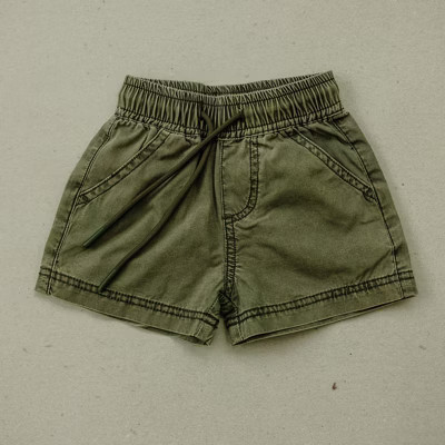 Kids Grayson Shorts Green 3-6M - Olive + Scout | Target