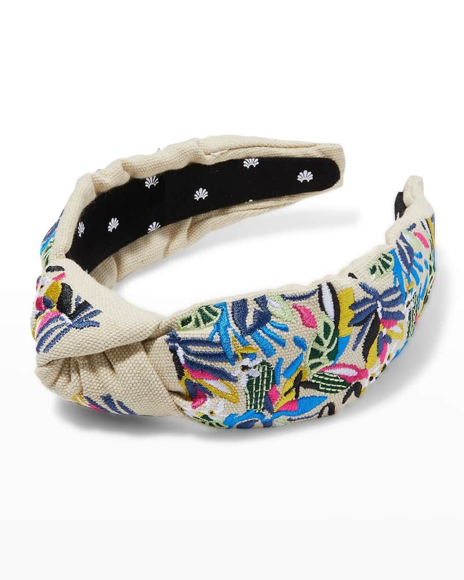 Knotted Rainforest Embroidered Headband | Neiman Marcus
