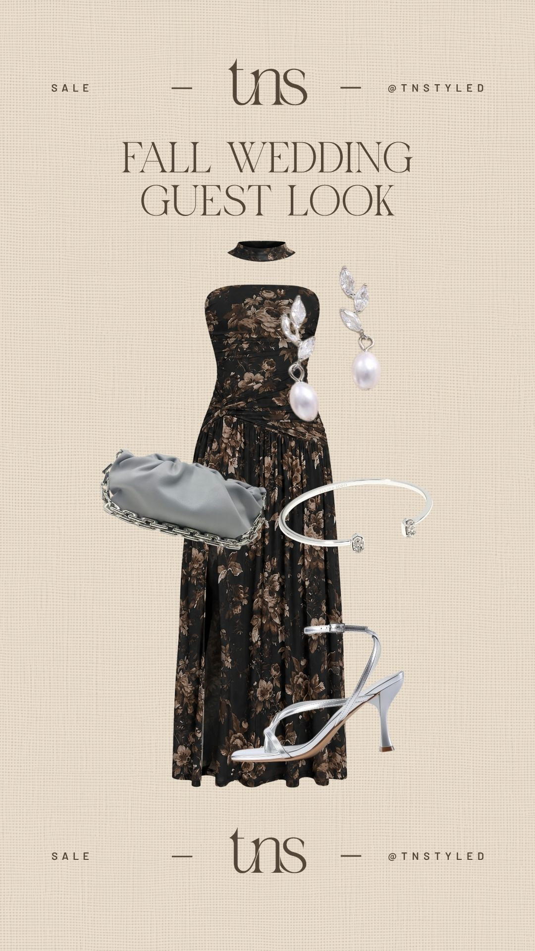 Fall wedding guest look! Dress, jewelry, heels and clutch to complete your elegant look. #fallwedding #amazonfashion

#LTKootd