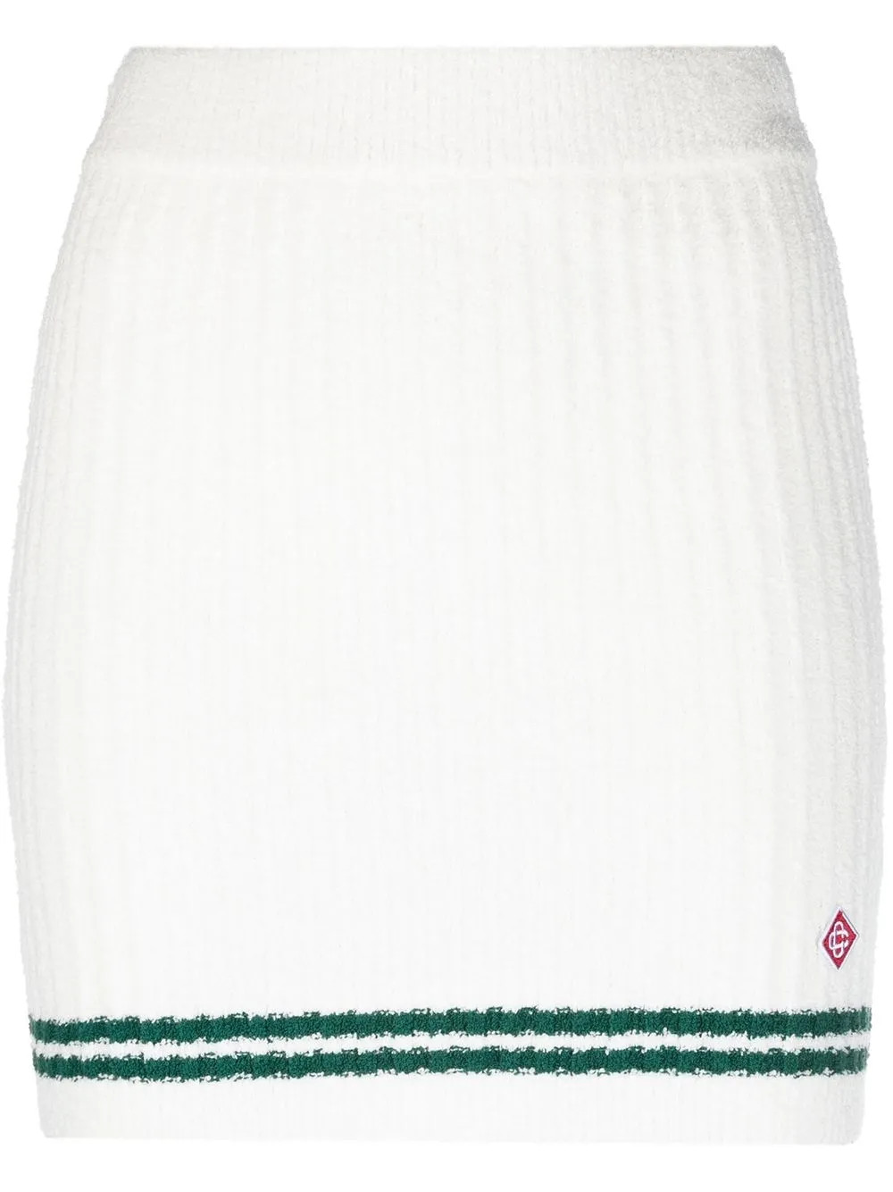 logo-embroidered knitted skirt | Farfetch Global