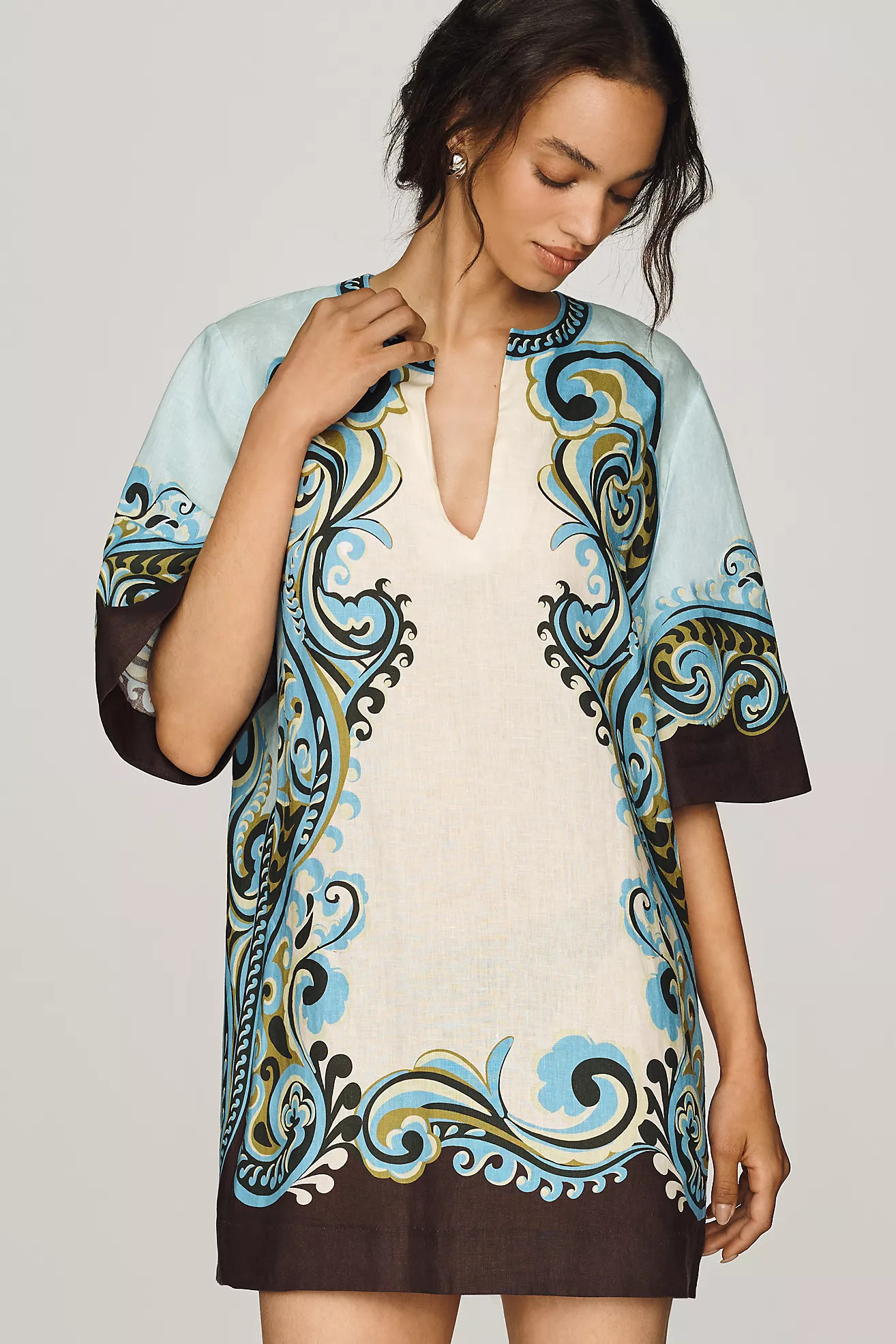 ALÉMAIS Natalia European Linen Mini Dress | Anthropologie (US)