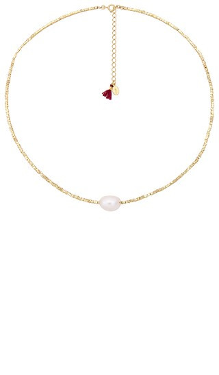 Dasha Necklace in Gold & Pearl | Revolve Clothing (Global)
