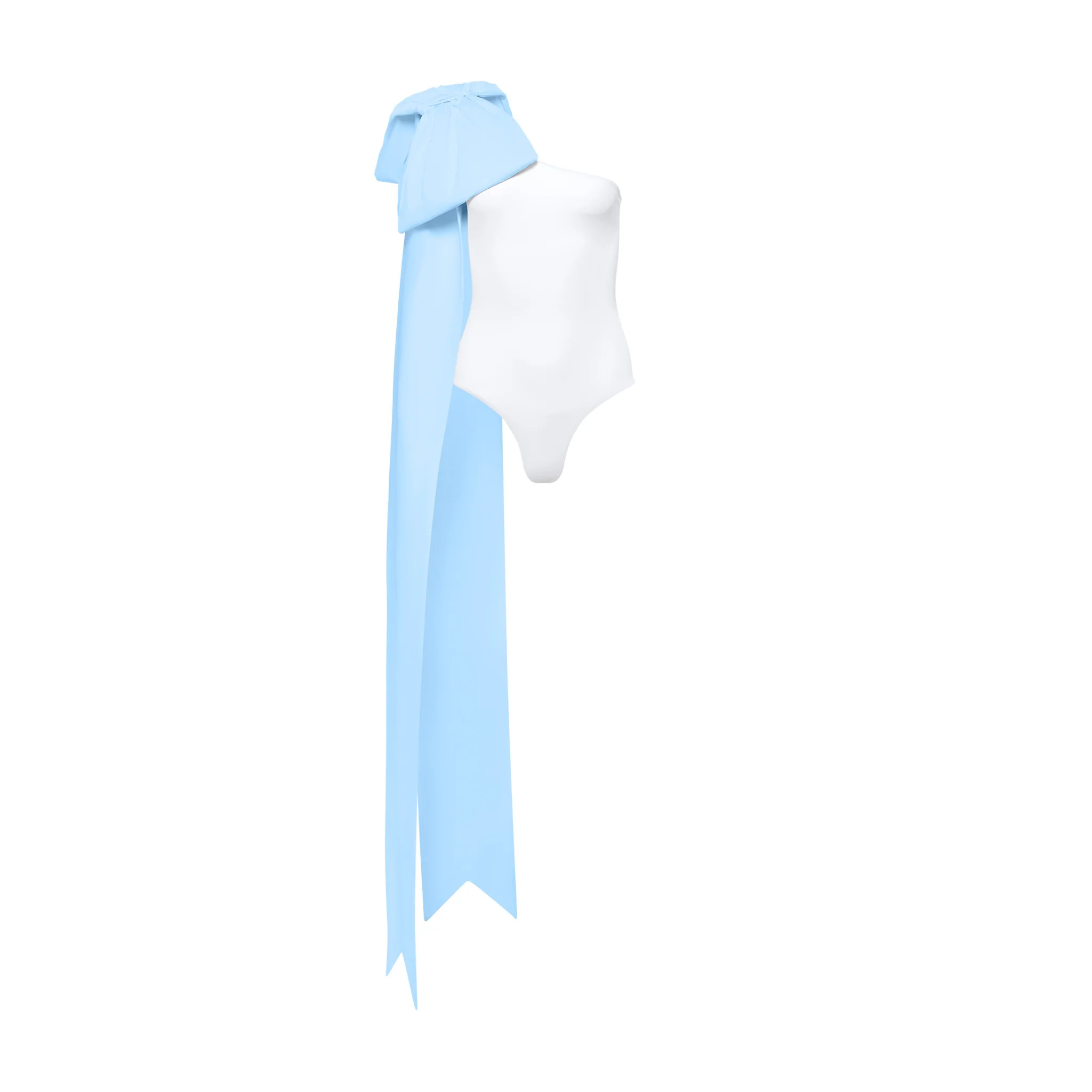 MILLY WHITE WITH BLUE BOW | MAISON-DE-MODE.COM