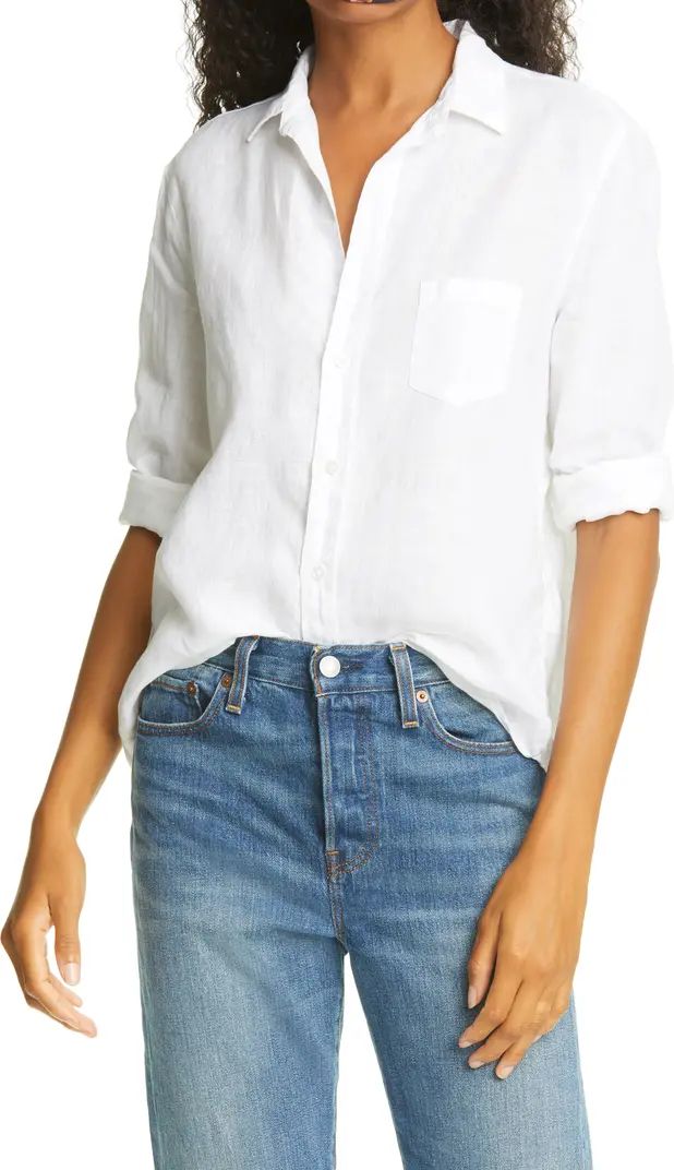 Eileen Linen Button-Up Shirt | Nordstrom