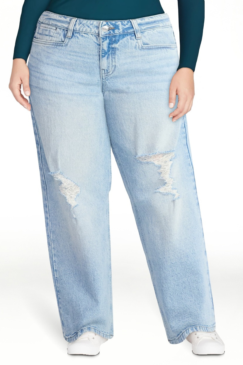 No Boundaries Distressed Denim Jeans, 30'' Inseam, Women’s | Walmart (US)