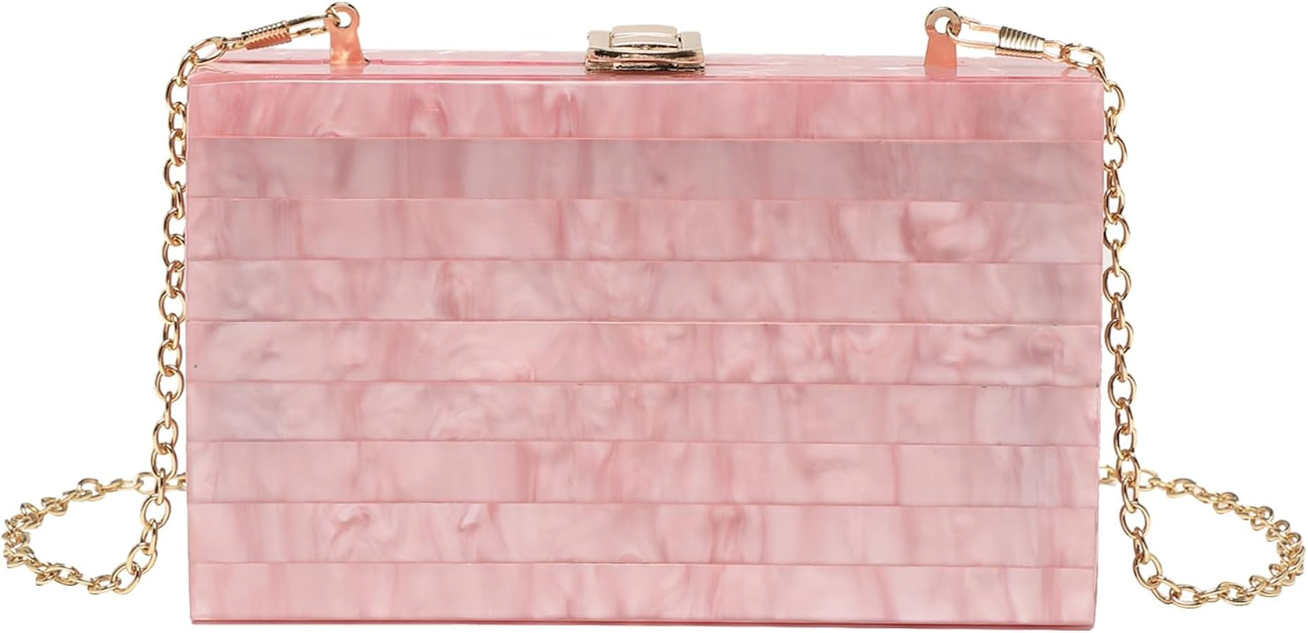 LETODE Acrylic Clutch Bags Purse Perspex Bag Handbags for Women | Amazon (US)