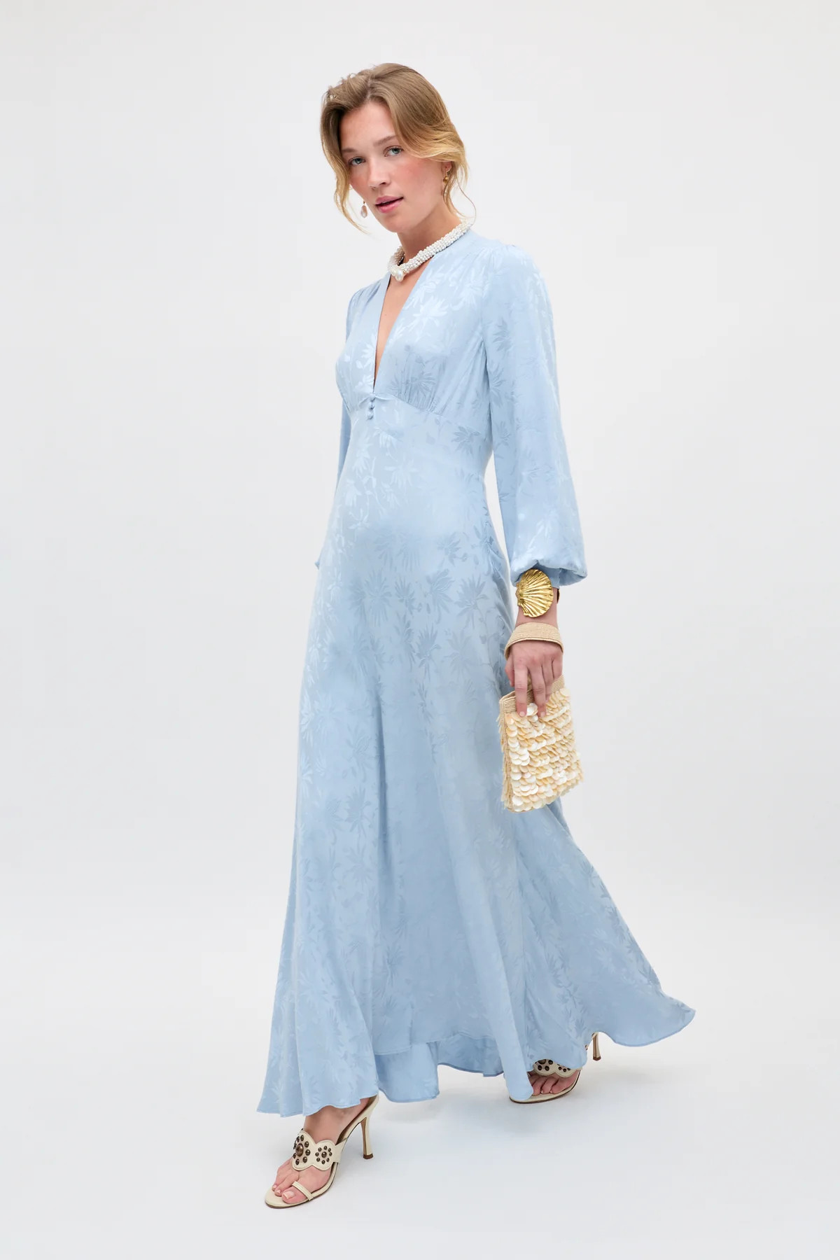 Emory - Daisy Jacquard Bluebell | Rixo