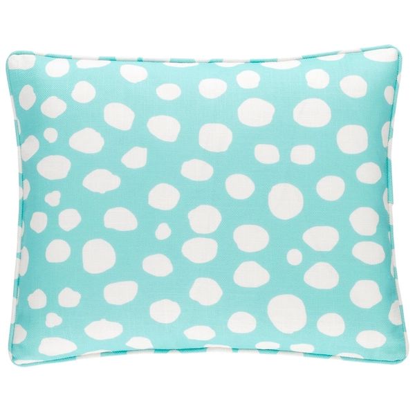 Spot On Turquoise Indoor/Outdoor Decorative Pillow Cover | Annie Selke