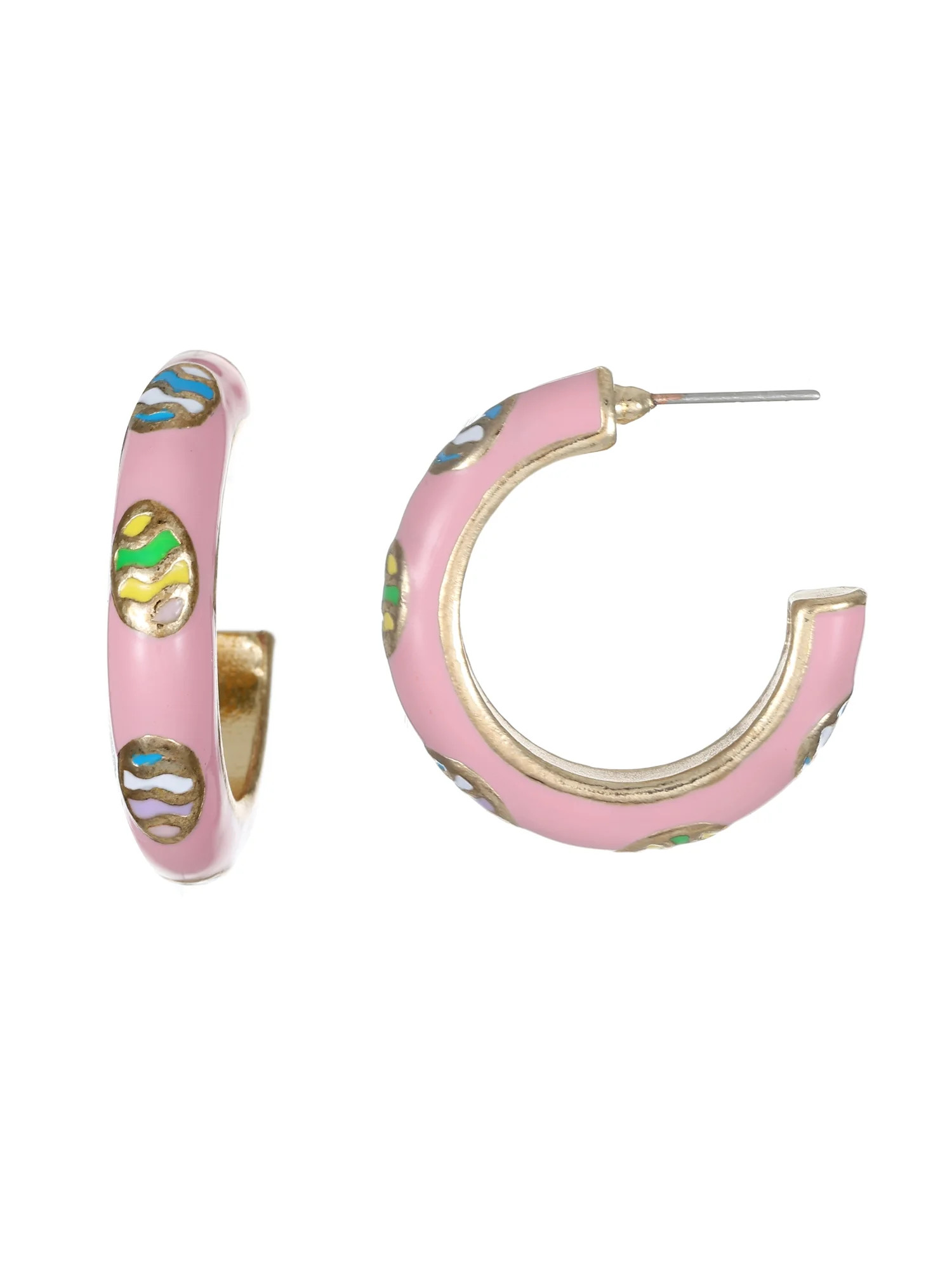 Way to Celebrate Easter Pink Egg Hoops, 1 Pair | Walmart (US)