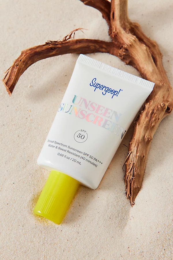 Supergoop! Unseen Mini Travel Sunscreen SPF 50 in White at Urban Outfitters | Urban Outfitters (US and RoW)
