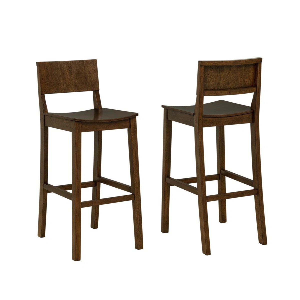 Yalingup 30" Unfinished Barstool with a Solid Wood Frame (Set of 2) | Wayfair North America