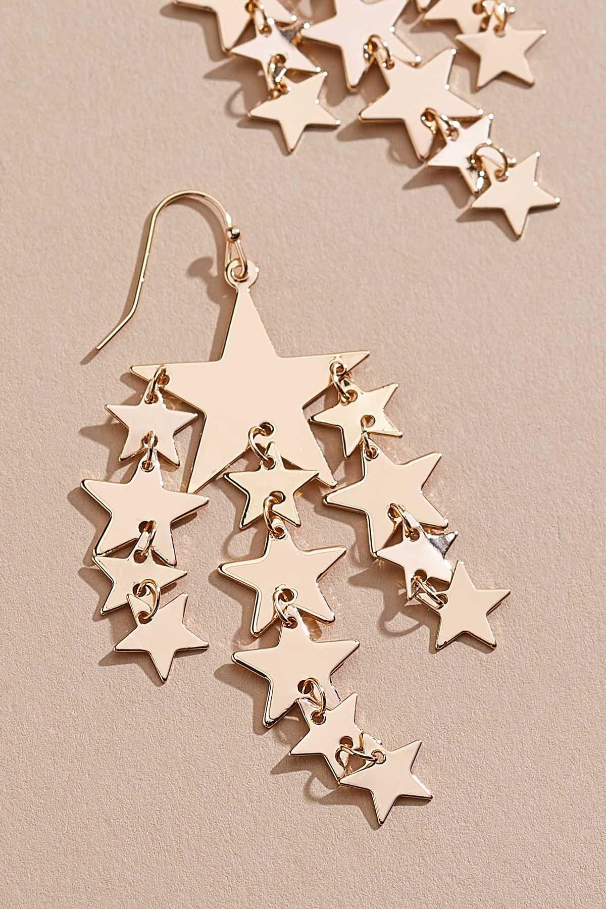 gold star earrings | Versona