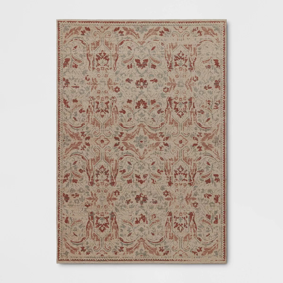 Ornate Persian Outdoor Area Rug Orange - Threshold™ | Target
