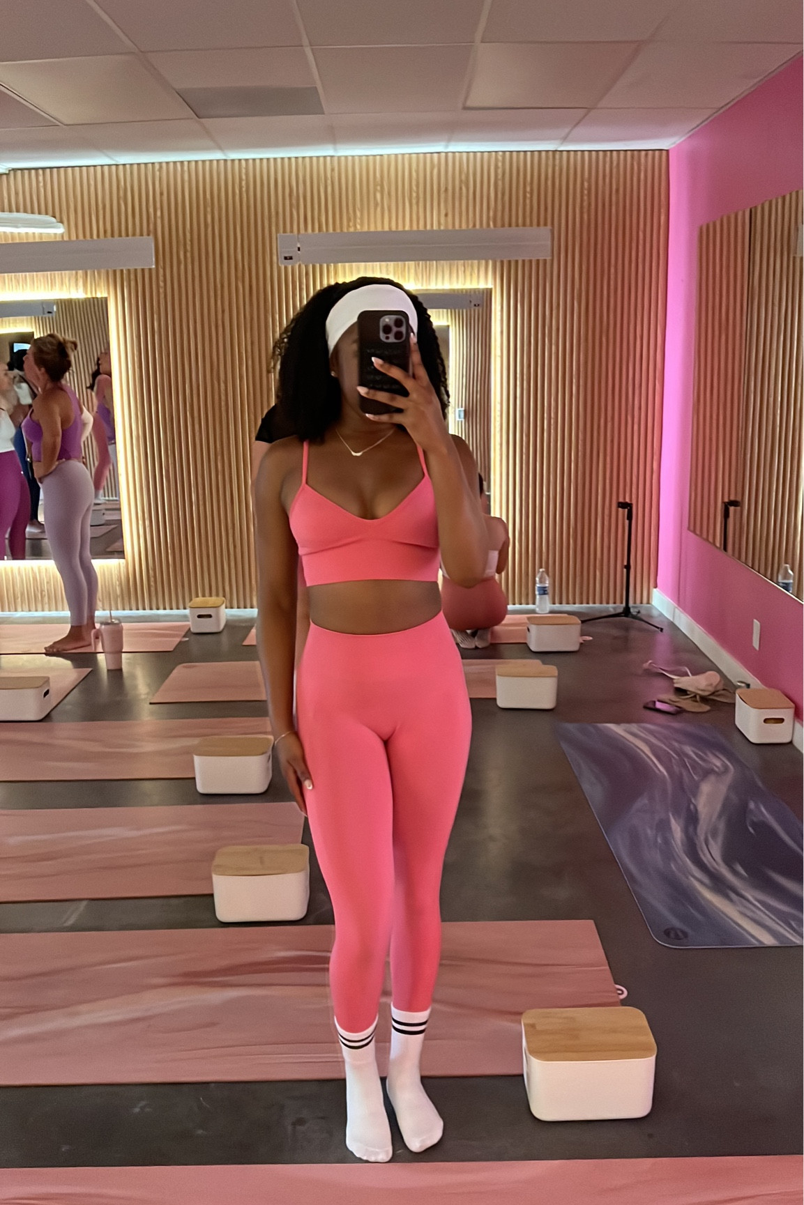 Pilates set outfit
Miami Pilates workout
Hot pink Pilates outfit
Pilates princess outfit
Sweat resistant headband
Pink cropped tank 
Pink leggings outfit 
Workout outfit

#LTKStyleTip #LTKPetite #LTKActive