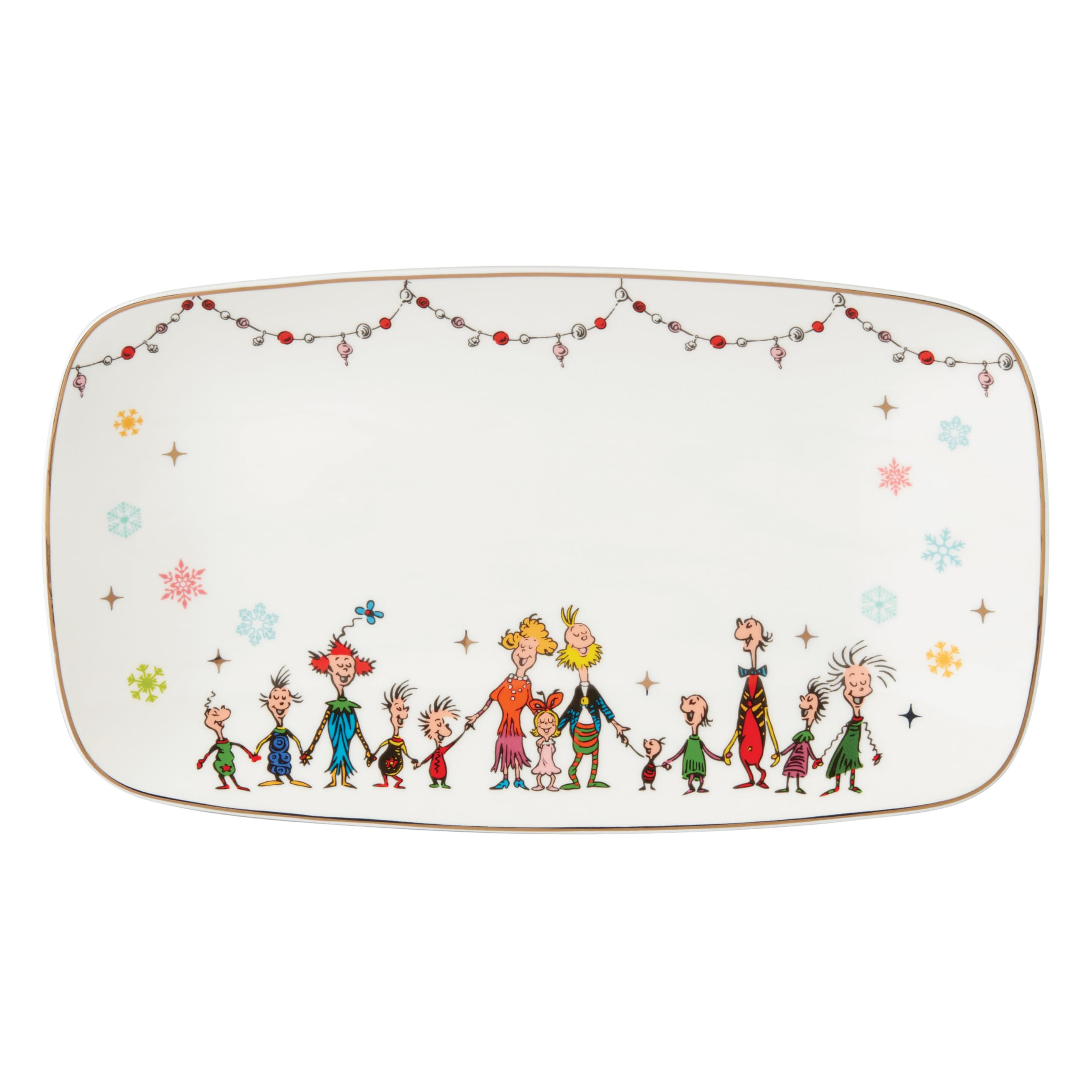 Lenox Serveware, Merry Grinchmas Tray, 13.75 x 7.5-Inch, Food Tray, Microwave Safe & Dishwasher S... | Amazon (US)