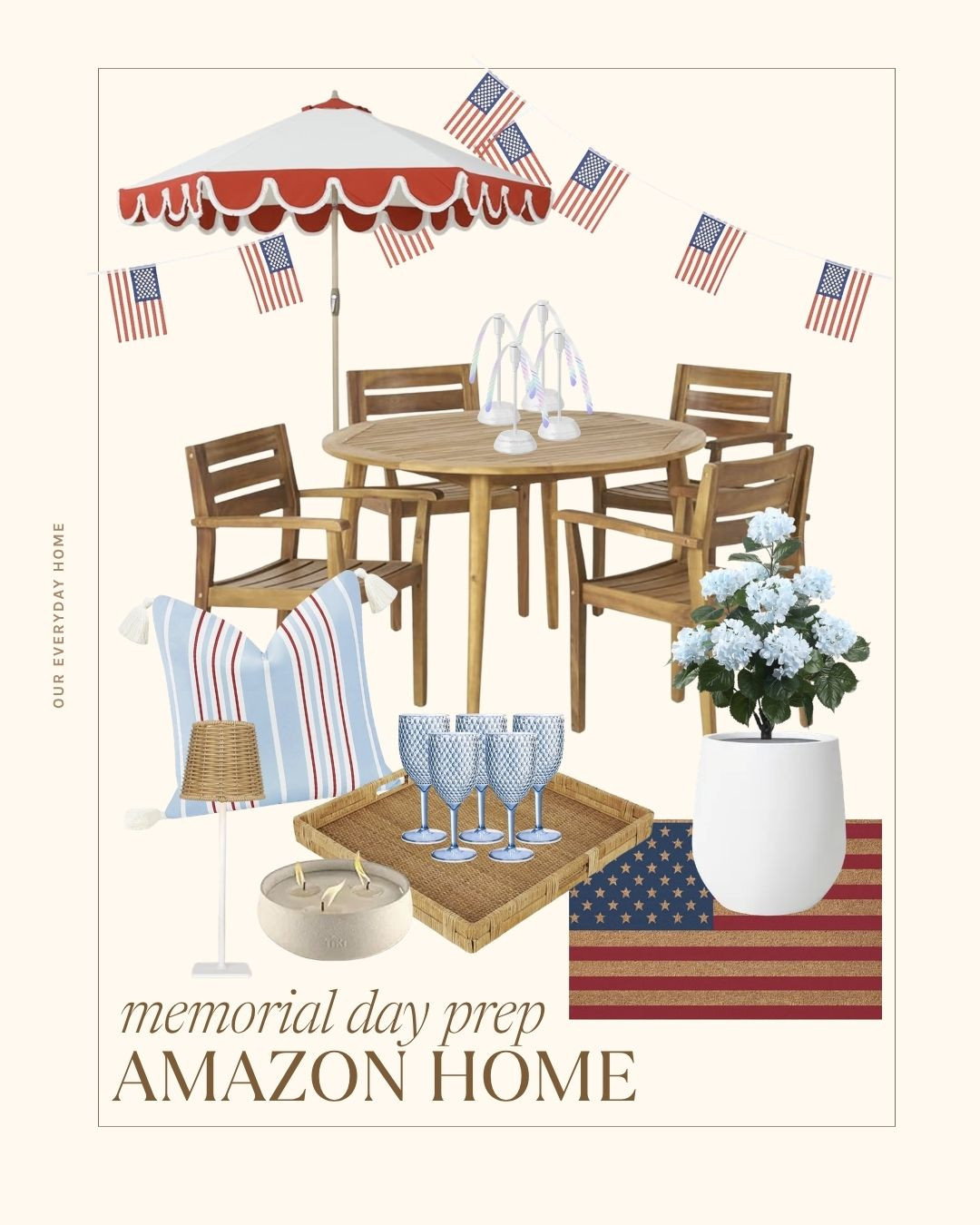 Get ready for Memorial Day with these festive Amazon finds! Perfect for outdoor gatherings and patriotic decor. #memorialday #amazonhome 

 #LTKSeasonal #LTKHome