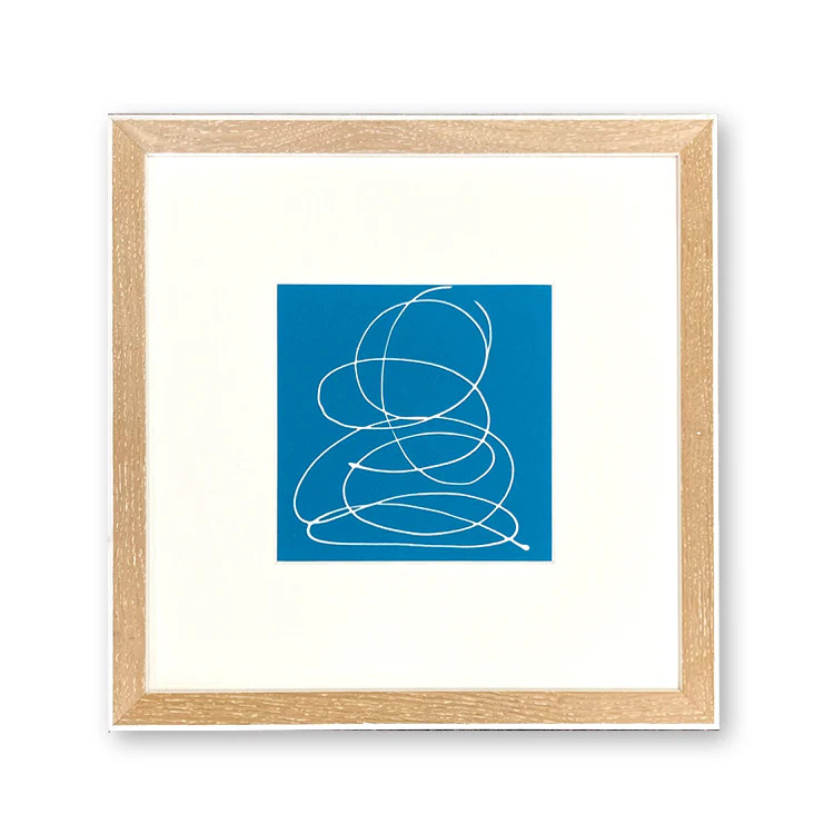 Brainstorm in White on Turquoise by Kayce Hughes | Mintwood Home LLC - mintwoodhome.com