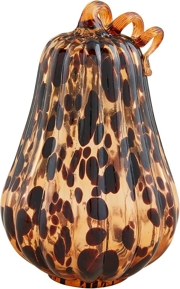 Mud Pie Med Tortoise Glass Pumpkins Table SITTERS, Brown | Amazon (US)