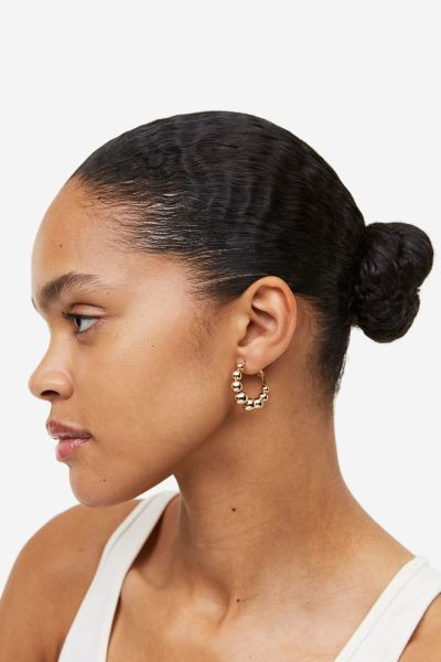 Beaded hoop earrings | H&M (UK, MY, IN, SG, PH, TW, HK)