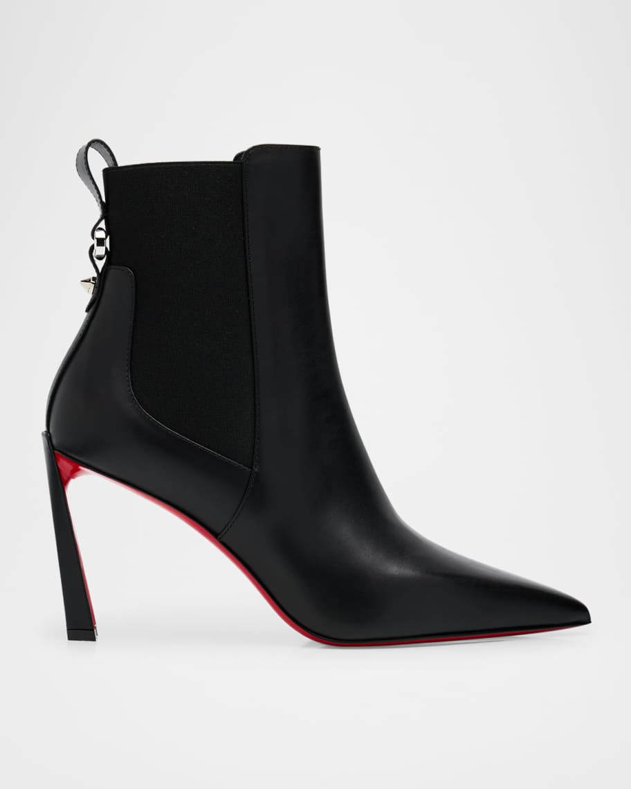 Christian Louboutin 85mm Condodo Leather Ankle Boots | Neiman Marcus