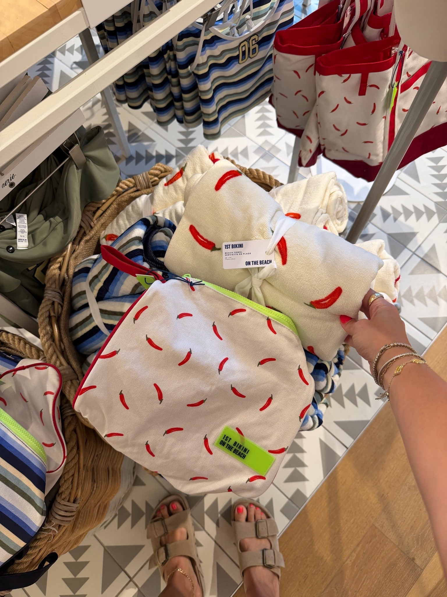 New beach towel and bathing suit bag!

#LTKSwim