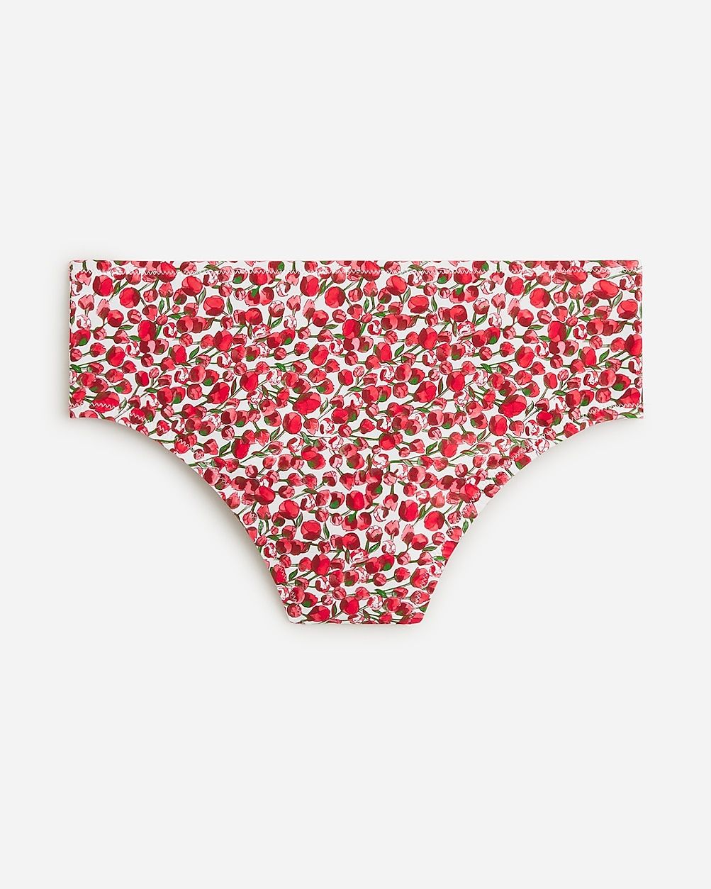 High-rise full-coverage bikini bottom in Liberty® Eliza's Red fabric | J.Crew US