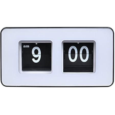 TourKing Auto Flip Clock Classic Retro Vintage Clock Digital Flip Down Clock Digital Number Alarm Cl | Amazon (US)