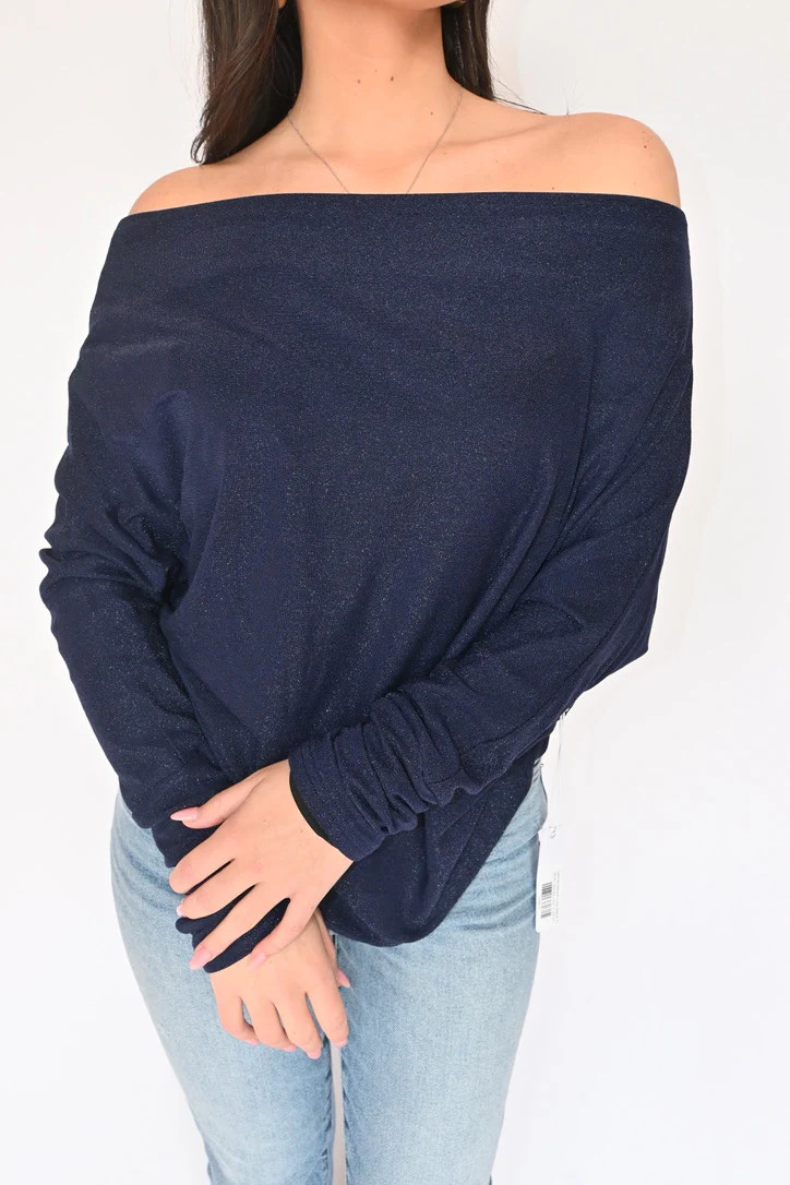 Lurex Anywhere Long Sleeve Top | Studio 4 Threads