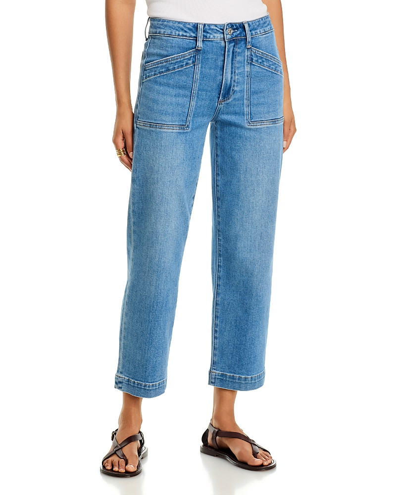 Paige Quincy High Ankle Straight Jeans in Redondo | Bloomingdale's (US)