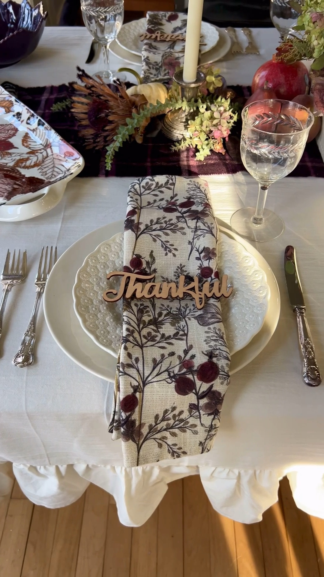 Are you hosting this year?   Here are the things I do ahead of time to make the holiday more enjoyable & less stressful. 
1.  Iron the tablecloth
2. Polish any Silver 
3. Clean Glassware
4. Set Table
5. Create Centerpiece (add fresh flowers closer to the occasion) 
6. Make a grocery list
7. Shop for non-perishables. 
8. Clean the house and bathrooms. Add fresh flowers and seasonal towels to the bathroom.  
9. Clean sheets and get guest rooms ready.  
10. Make things that can be made ahead of time.  (Cranberry sauce, pies)
11. Day or two before shop for perishables
12. 6. Get out all serving containers and serving utensils I am going to use for each dish
13.  Day before do any prep possible -cut vegetables for roasting, make mashed potatoes (reheat in crockpot), make stuffing (hint make extra and freeze for chicken meals)
14.  Day of: put turkey in oven, prep appetizers, roast veggies, reheat mashed potatoes, make gravy. 
What do you do in advance?
Save for tablescape inspo and hosting tips.  Follow along for more holiday and home content @kmdesignanddecor23 

#ltkhome #homedecor #newenglandliving #beautifulhomes #diningroomtable #thanksgiving #thankful #thanksgivingtablescape 
 tablescape inspiration, fall decorating ideas, natural thanksgiving decor, hosting ideas, dining room styling, fall home aesthetic,cozy hosting moments,
thanksgiving table decor, thanksgiving centerpiece, fall tablescape ideas, cozy home decor, modern organic decor, holiday home styling

#LTKHome #LTKHoliday #LTKSeasonal