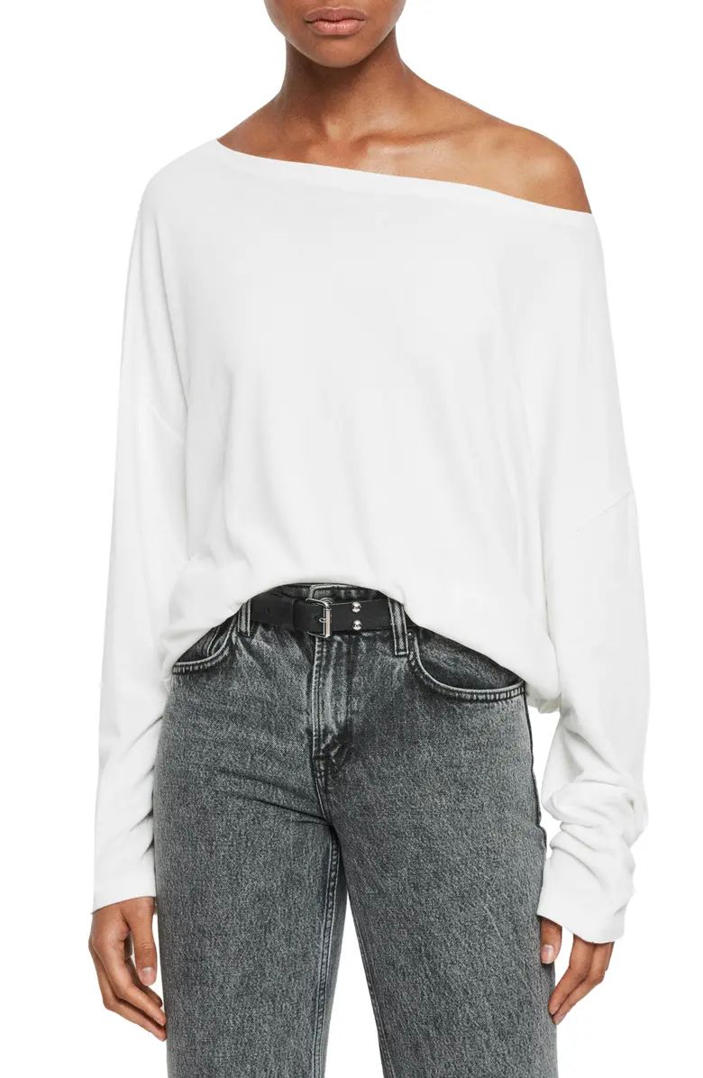 Rita Oversize One-Shoulder Long Sleeve Tee | Nordstrom